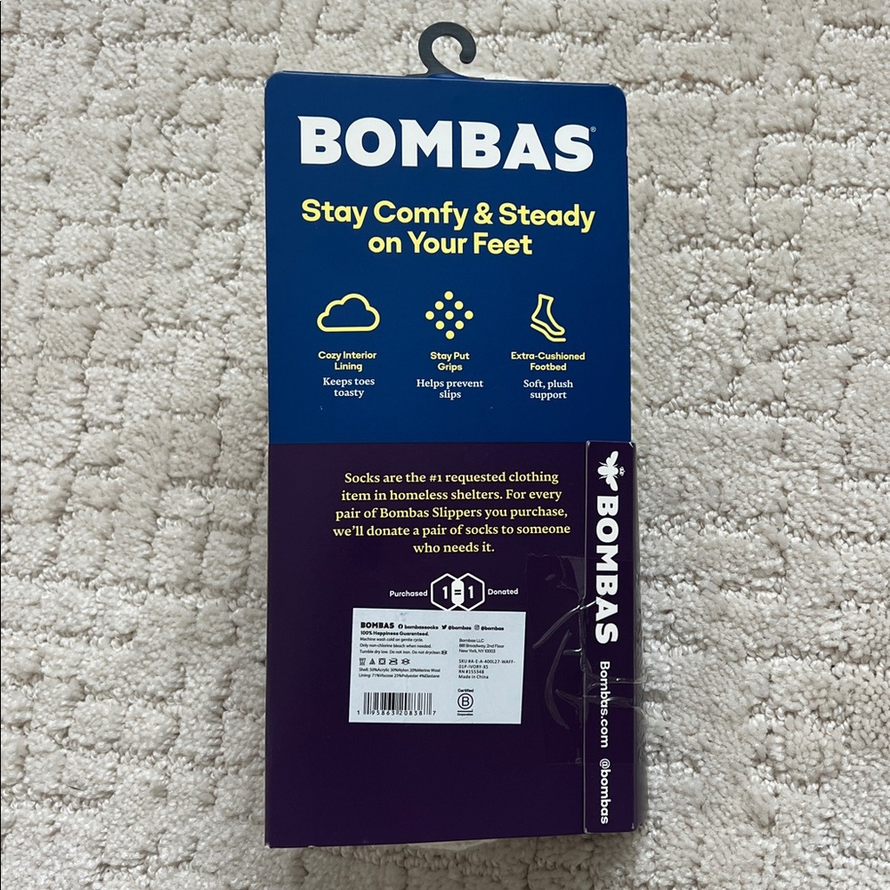 Bombas Gripper Slipper Socks - Picture 2 of 4